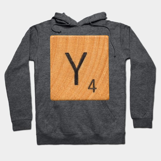 Scrabble Tile 'Y' Hoodie by RandomGoodness